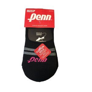 PENN Women's Cushion Sneaker Liners Non-Slip Heel Pink Purple Lime 9-11